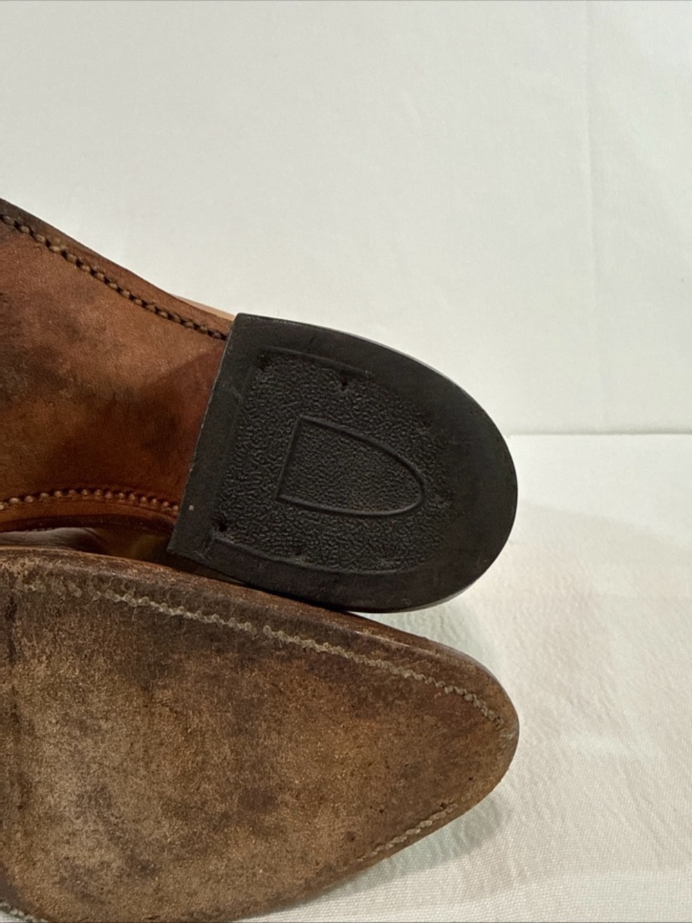 Double H Boots - Womens 6.5 - Leather Cowboy Western Tan Brown Horse Barn Farm - Picture 16 of 16
